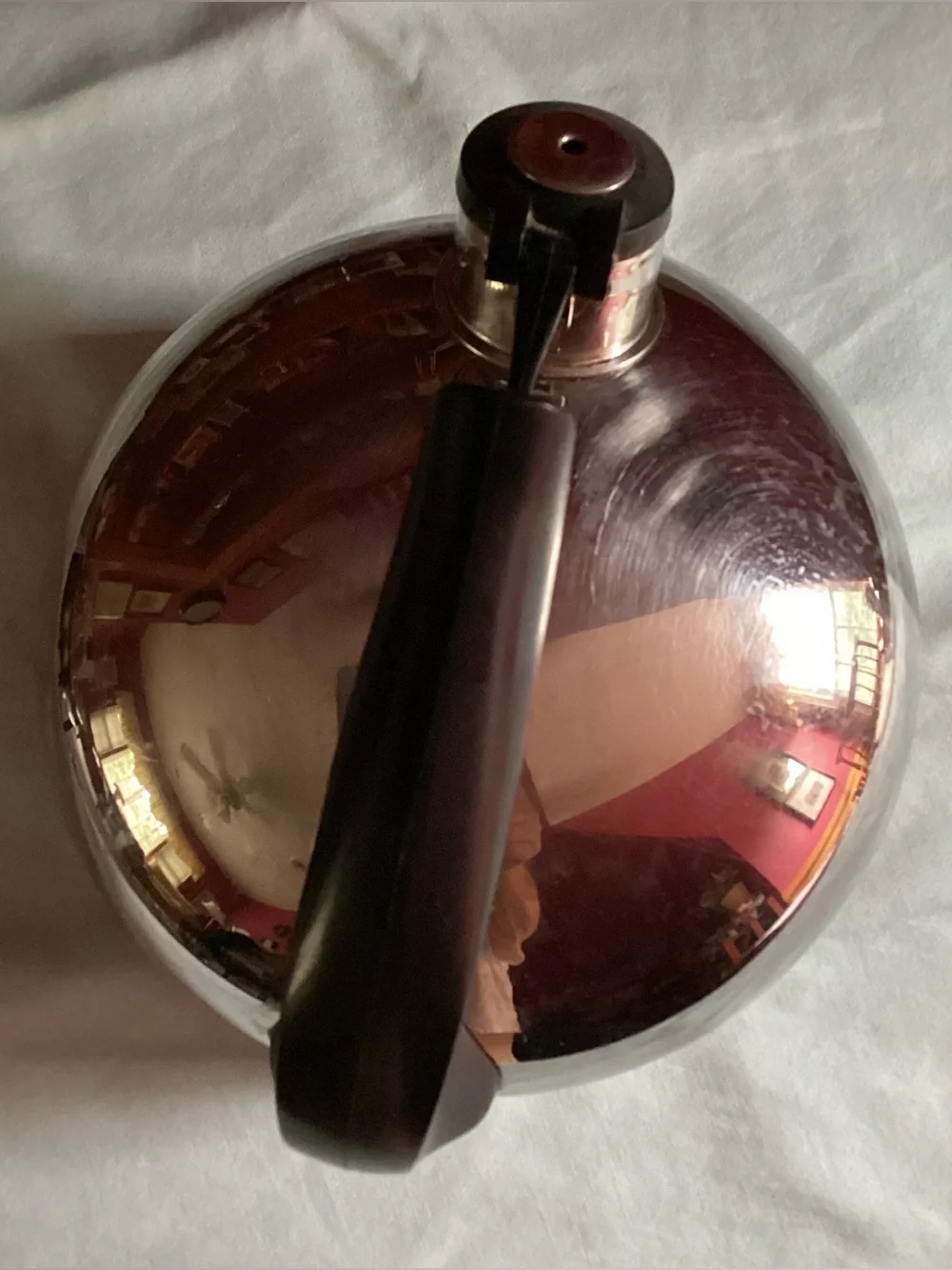 Vintage Revere Ware 7” Copper Bottom Whistling Tea Kettle